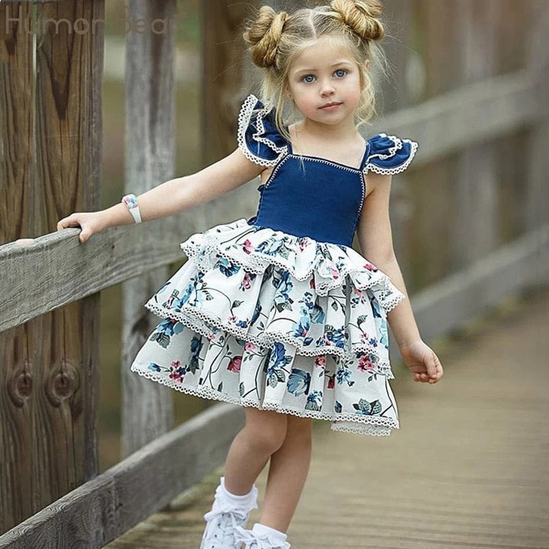 "Crissy" Tiered Fashion Dress -The Palm Beach Baby