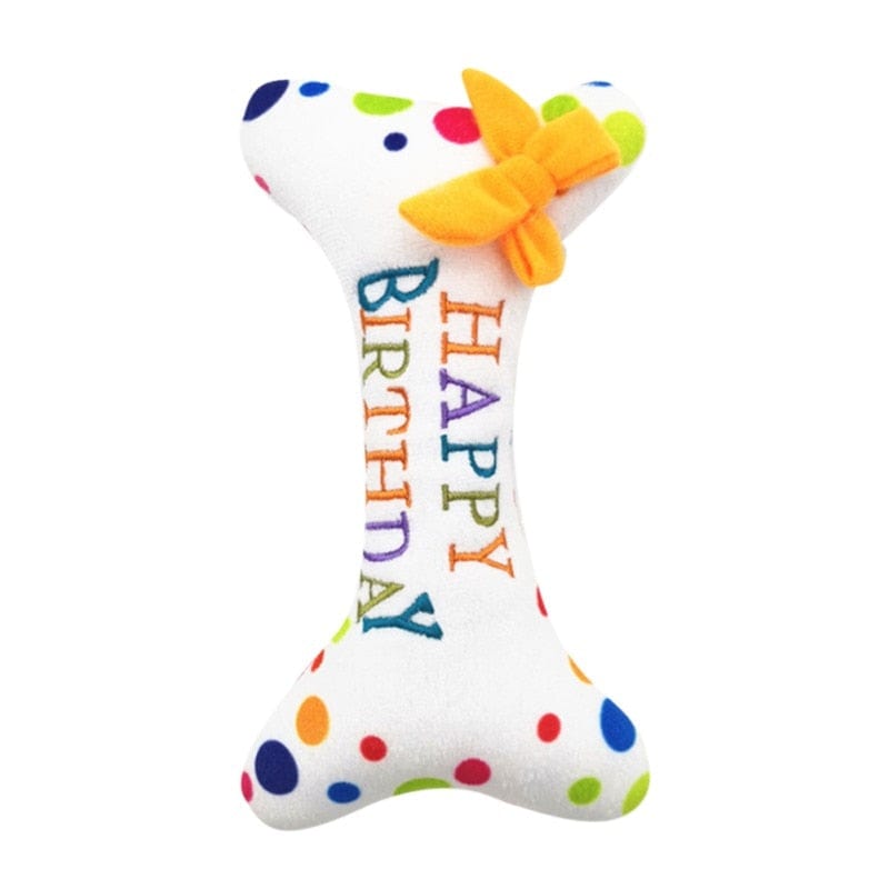 dog toy D / United States Adorable Plush Dog's Birthday Toy -The Palm Beach Baby