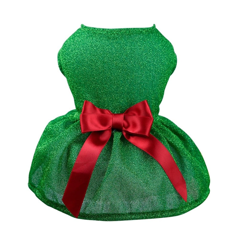 pet clothes Green / S / United States DIVA Pet Elegant Holiday Dress -The Palm Beach Baby